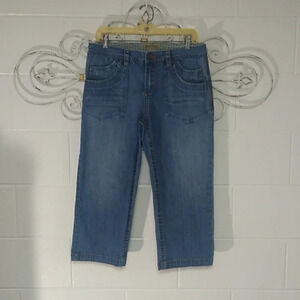 RUFF HEWN 21" CROP DENIM, WIDE HEM, 16" OPENING, 4 POCKET JEAN